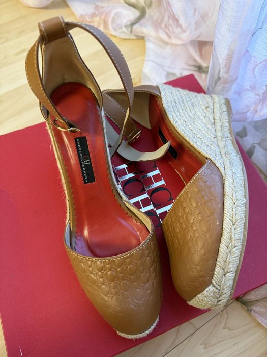 Sandale piele naturala Carolina Herrera originale