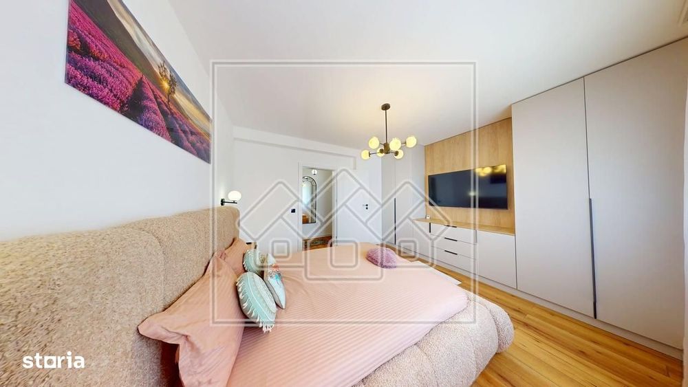Penthouse cu design deosebit, mobilat modern, terasa
