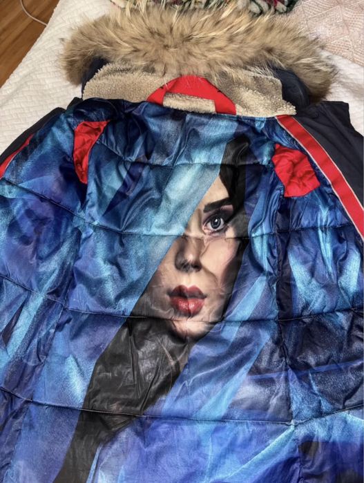 Дамско яке с естествен пух