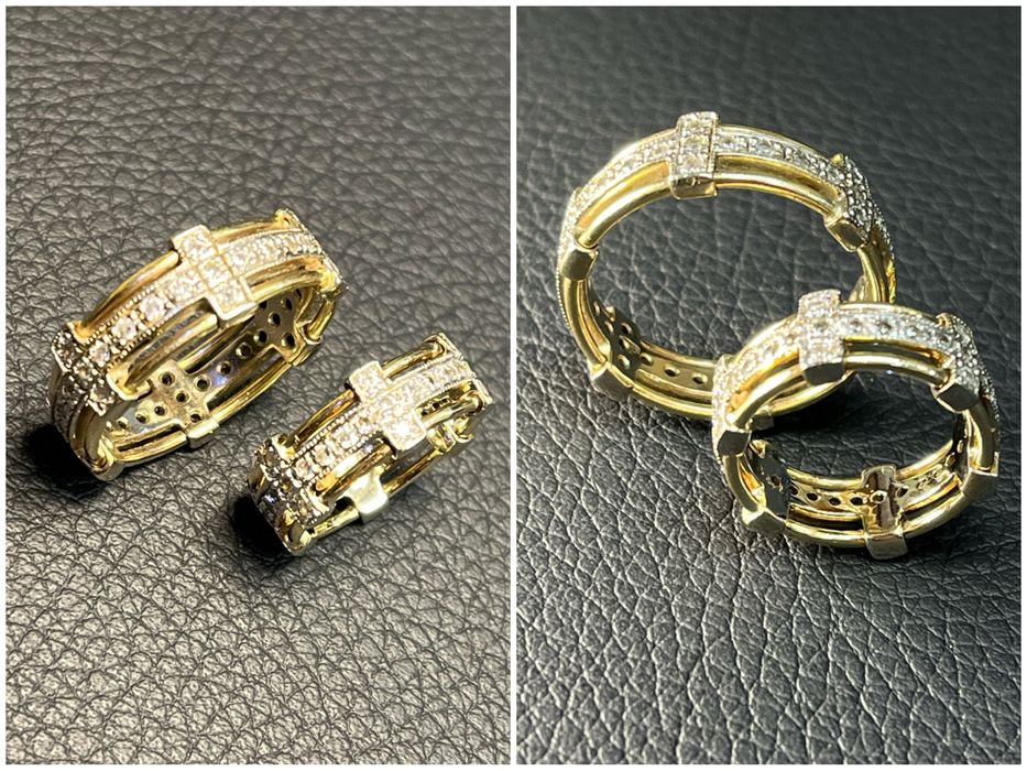 Златни Брачни венчални халки 14 K 585 Gold zlatni halki prasten brachn