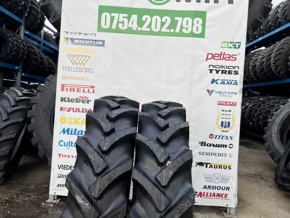 12.4-28 cu 8 pliuri cauciucuri noi marca OZKA cu garantie