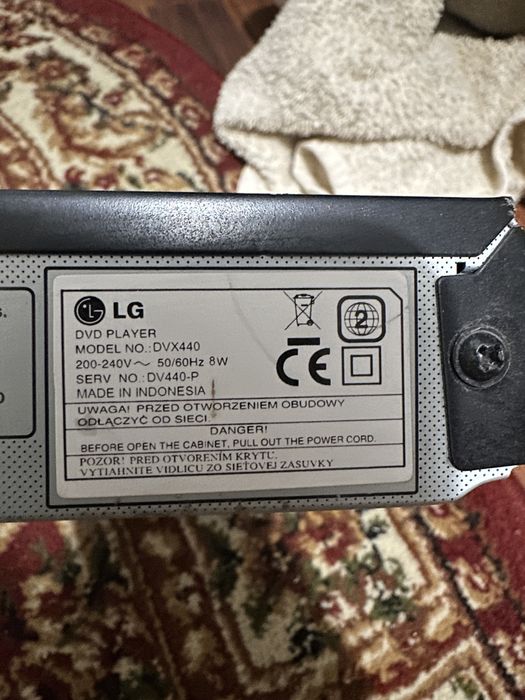 dvd/cd player LG DVX440