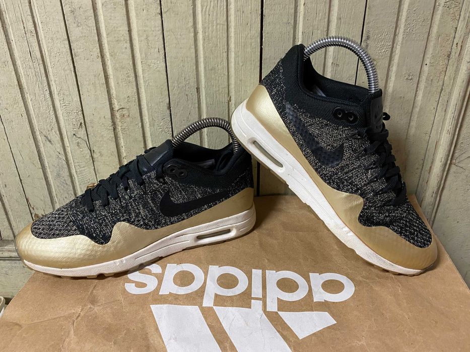 ''NIKE Air Max 1 Ultra 2.0 Flyknit Gold''оригинални маратонки 37.5 ном
