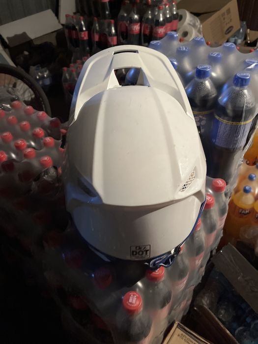 Шлем кросовый ORZ белый