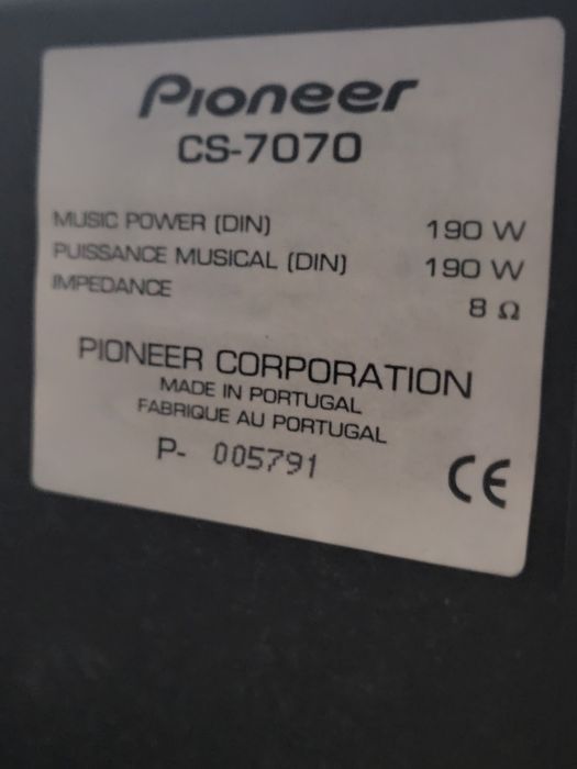 Boxe pioneer cs7070 +amplificator