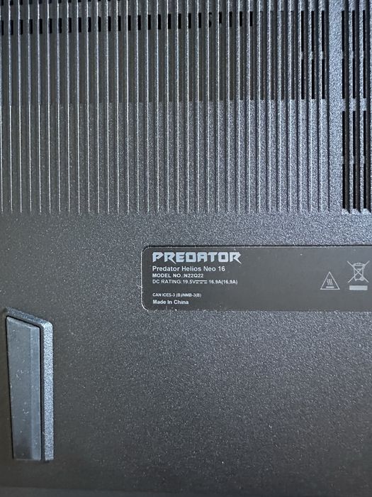 Acer Predator Helios Neo 16 / i7-13700HX / RTX 4060 8GB / 16GB RAM / 1TB SSD