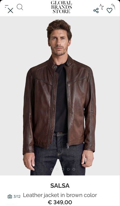 SaLsa Jeans / мъжко кожено(естествена) яке L