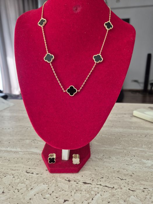 Colier +cercei din otel inoxidabil