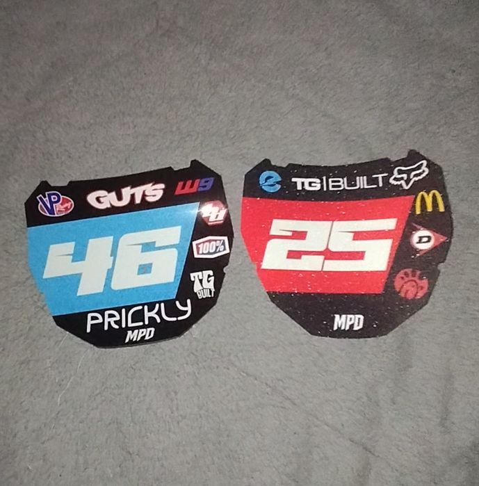 CUSTOM ODI Plate Stickers за SurRon, Talaria или downhill колела.