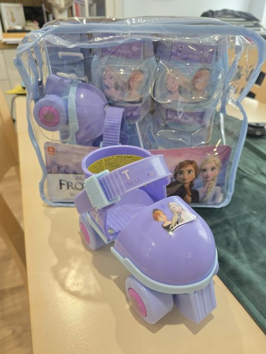 MONDO Frozen Кънки регулируеми 22-29 с наколенки и налакътници