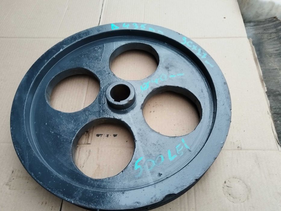 Fulie cu trei curele 43 cm diametrul de otel