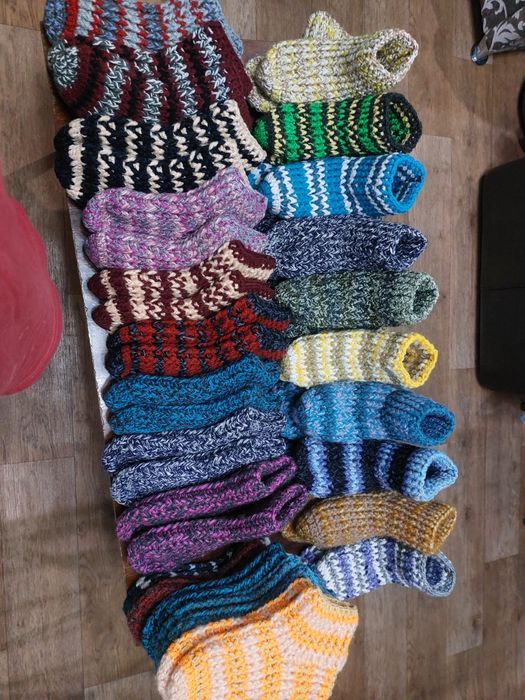 Носки тёплые укороченые