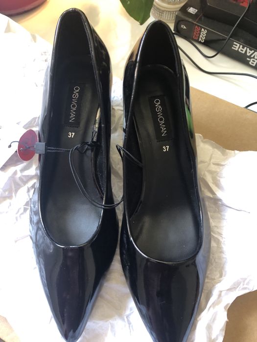 OVS, Pantofi negri de lac, noi, 36
