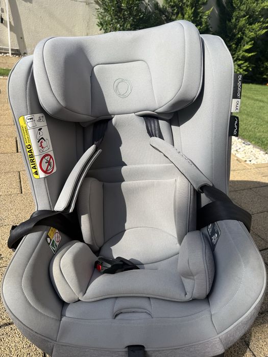 Scaun auto rotativ Bugaboo Owl Grey cu baza Isofix