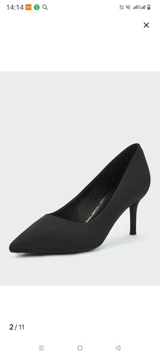 Туфли черные , кожаные