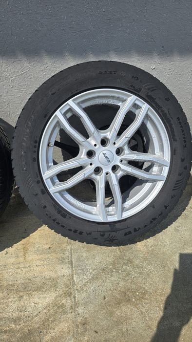 Set jante aliaj 17” ALUTEC + anvelope iarnă Run flat + senzori presiune  5×112