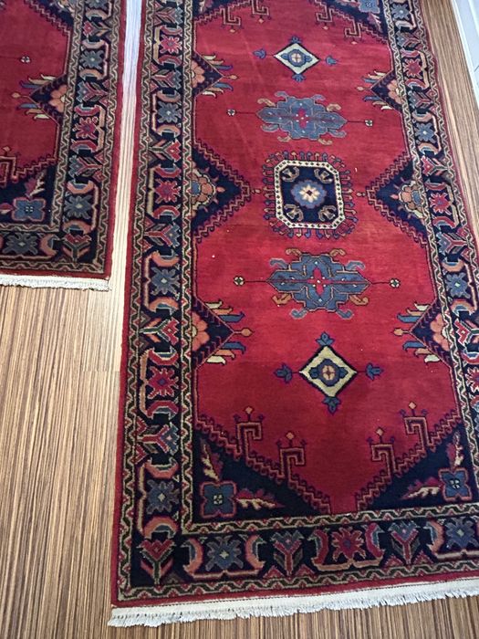 Covor lana tesuta manual noi 2 buc 90x180 cm