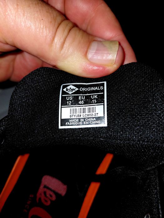 Мъжки черни обувки Lee Cooper номер 46 почти нови