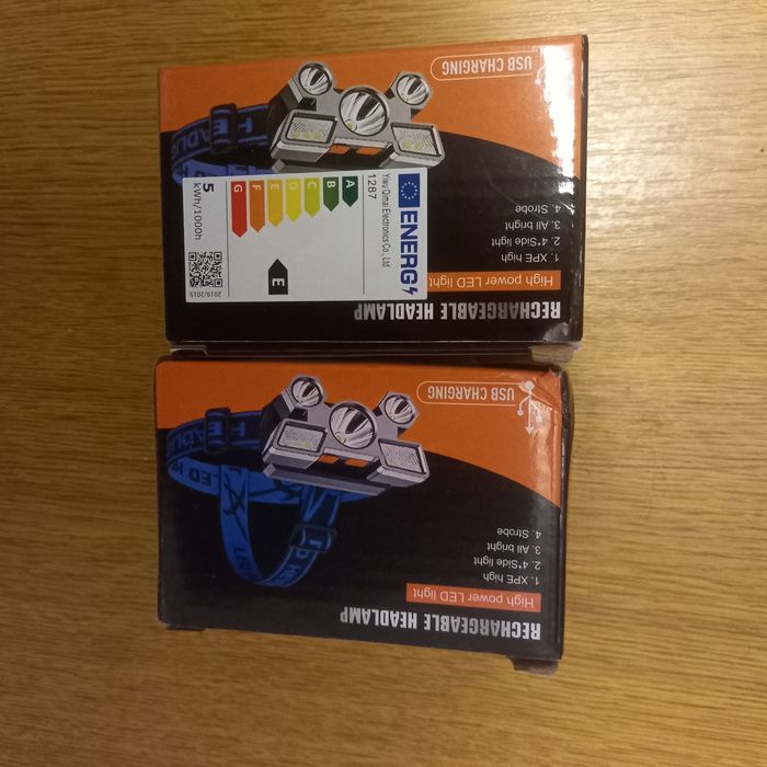 Lanterna incarcare USB de pus pe cap