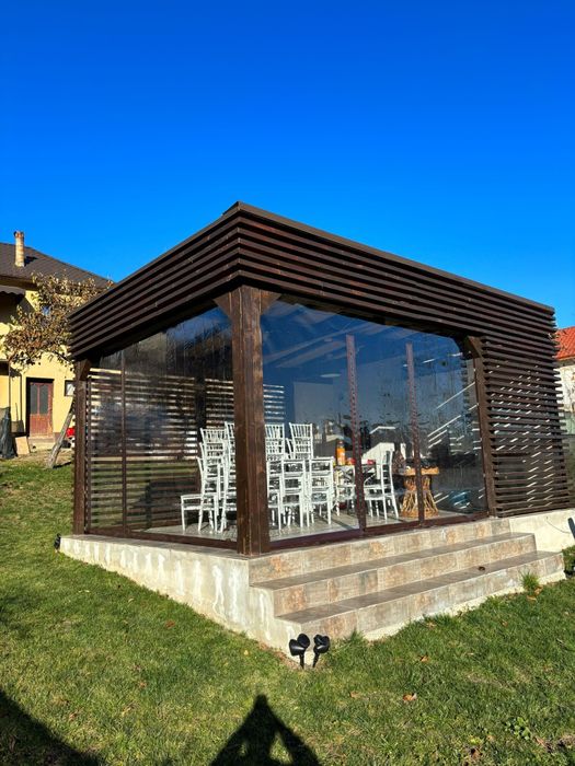 Folie/ rulouri terase si foisoare, folii terasa transparenta Tratat UV