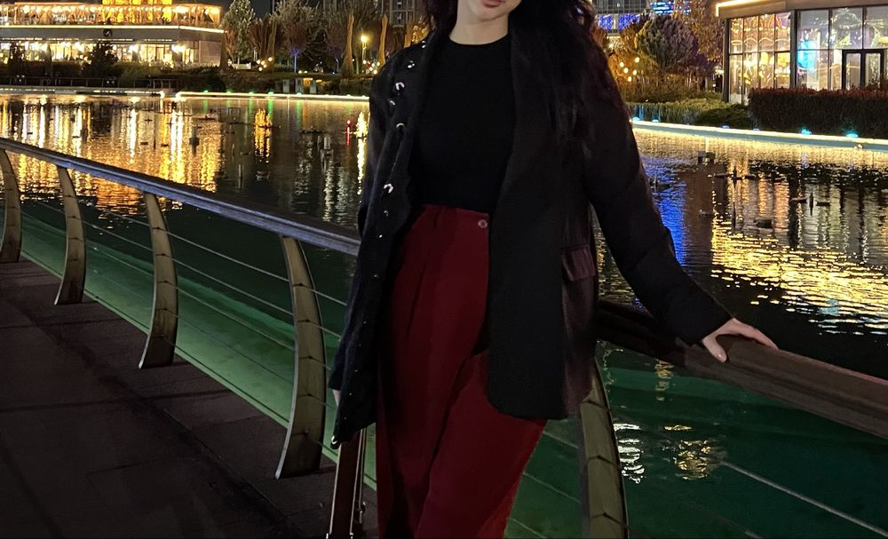 Женский Черный Пиджак Оверсайз