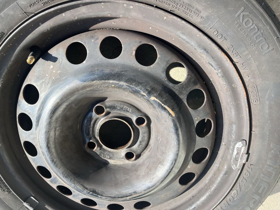 2 бр. железни джанти 15” 4х100 за Opel Meriva с летни гуми 185/60/15