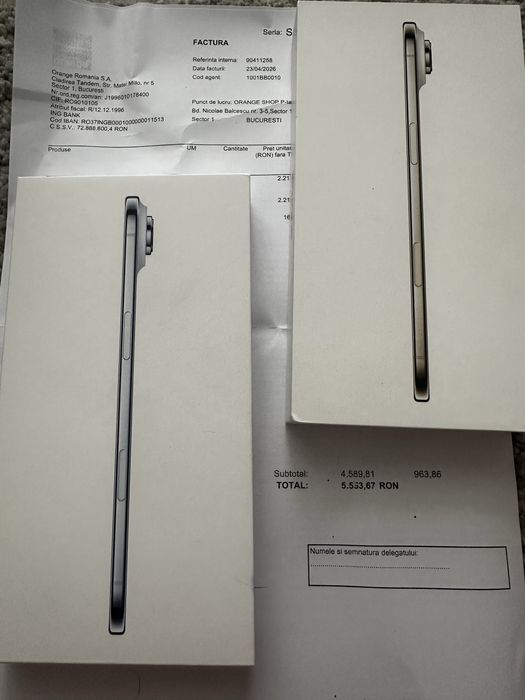 iPhone Air 256GB Sky Blue / Albastru Sigilat Necodat Factura Garantie Nou