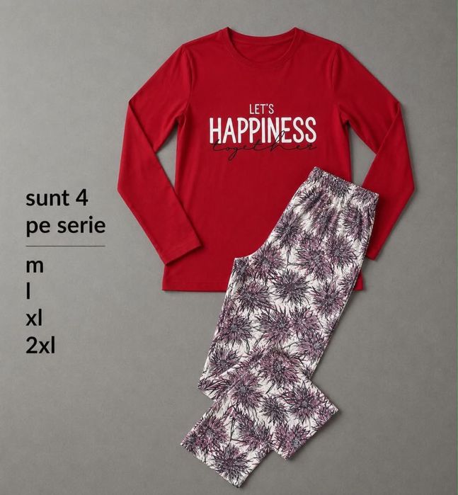 Pijamale dama maneca lunga