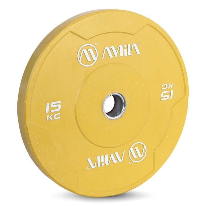 Олимпийски Дискове Amila Color Bumper Plate Slim 2 х 15 кг, Тежести