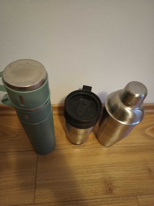 3 recipiente: 2 /Termosu uri+ Shaker Inox/ termosuri