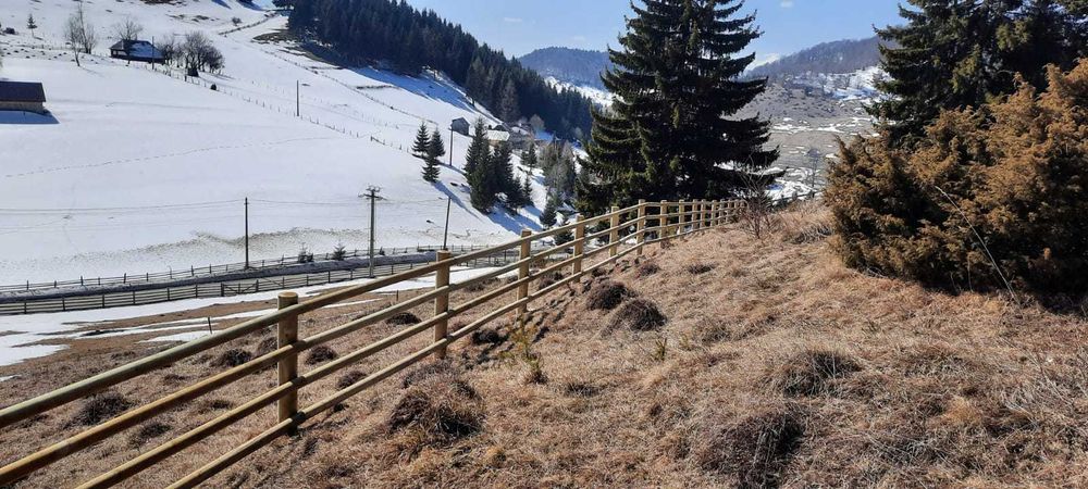 Gard din lemn rotund rustic tratat! - TIP RANCH AMERICAN - ROBUST