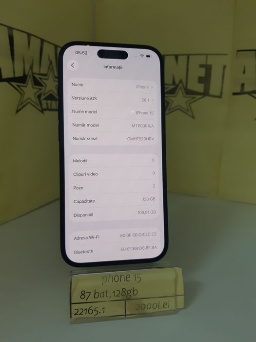 Iphone 15(m1) staramanet