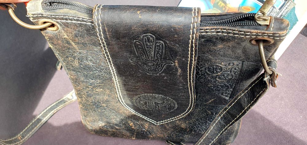 Чанта естествена кожа Мароканска