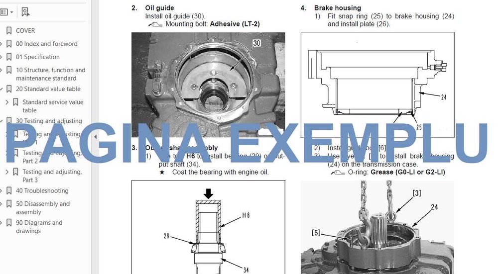 Manual service Liebherr L510 L511 L521 L531 L541 L551 vola incarcator