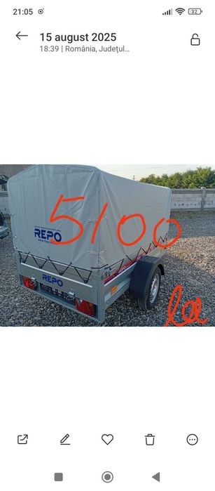 Remorci noi 750 kg