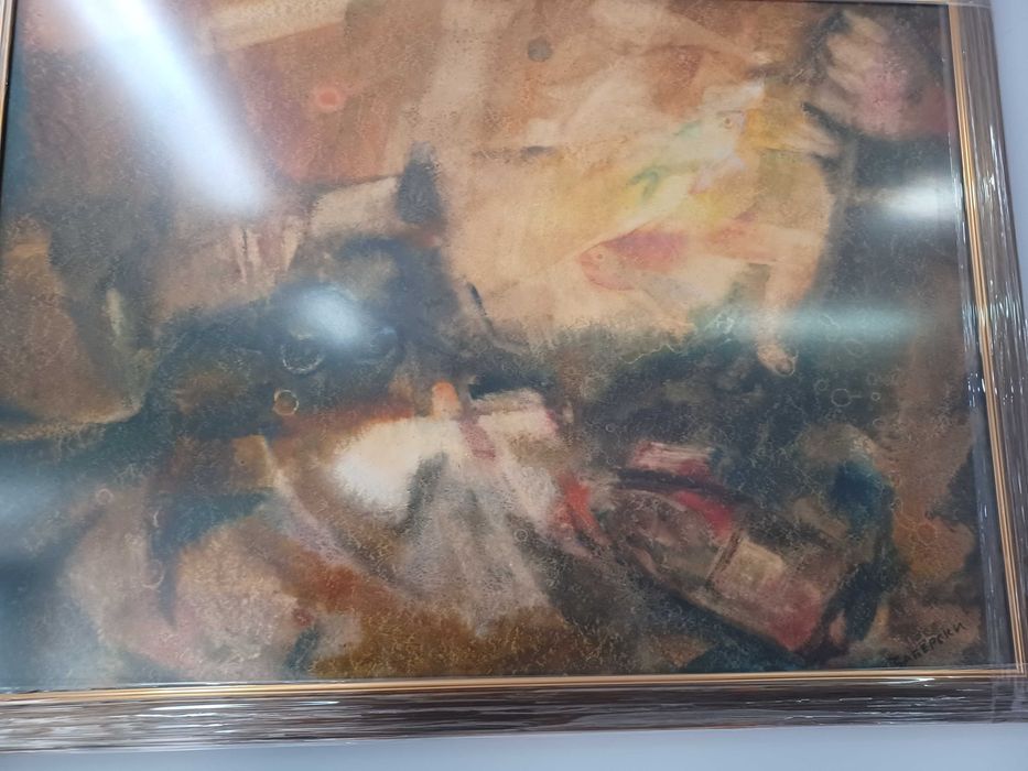 картина акварел от Дамян Заберски,рисувана през 60-те години на 20век.