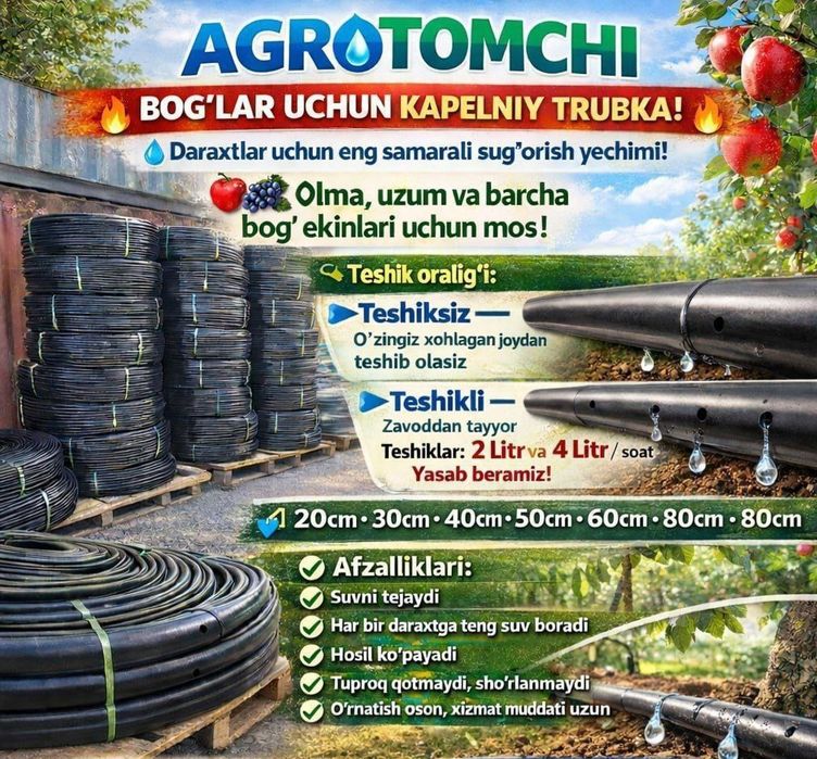 Tomchilatob sugorish montaj hizmati