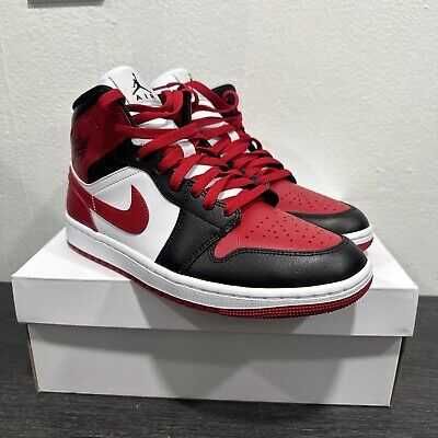 Air Jordan 1 Mid "White Red Black"