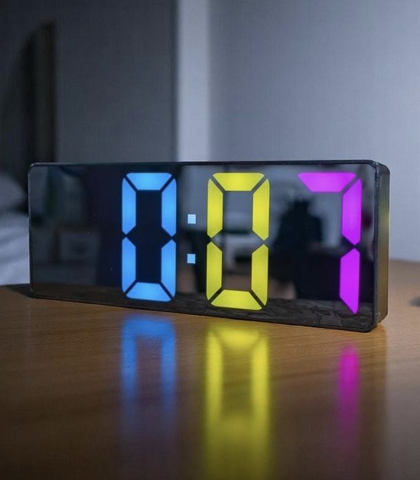 LED дигитален часовник с аларма JX012 – огледален дисплей