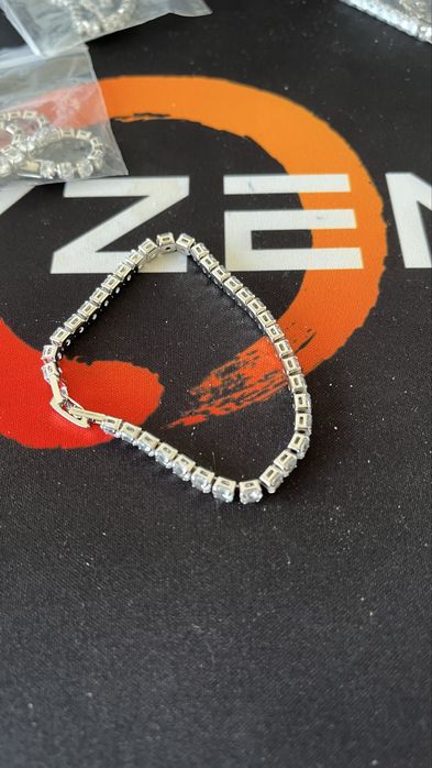 bratara platinum white diamond zircon 17cm