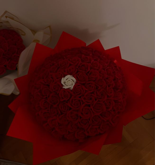 buchet de trandafiri din sapun