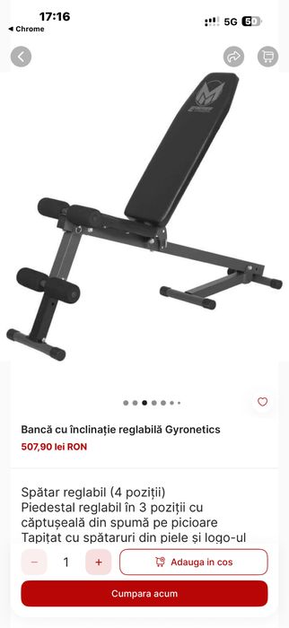 Banca piept spate umeri reglabila noua Germany, pret 400 lei