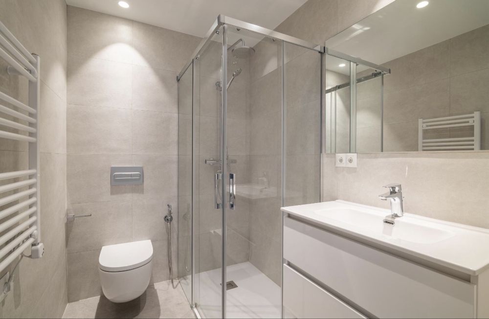 Ремонт санузла под ключ в новостройке | Плитка, сантехника