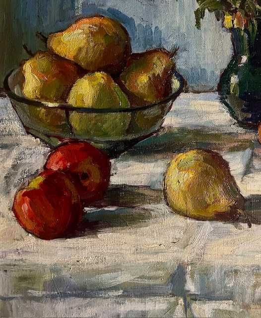 IMPECABIL! SUPERB! Tablou VECHI, AUTENTIC Ulei/pz Mare:80x60cm+R Semna