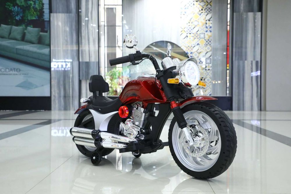 Motocicleta electrica Kinderauto BJF916 2x 35W cu scaun tapitat RED