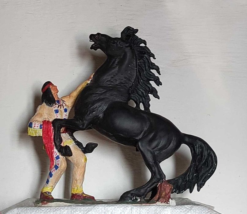 Statueta ecvestra cal