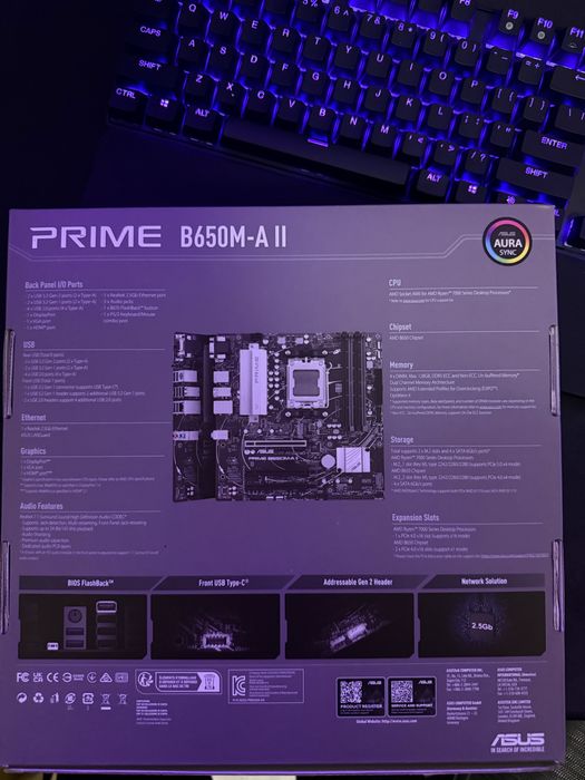 Bundle AMD Ryzen 7600x процесор + ASUS PRIME B650M-A II дънна платка