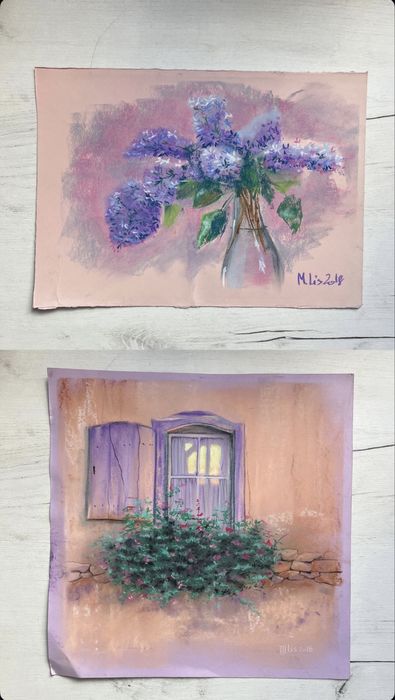 Картины акварелью и пастелью