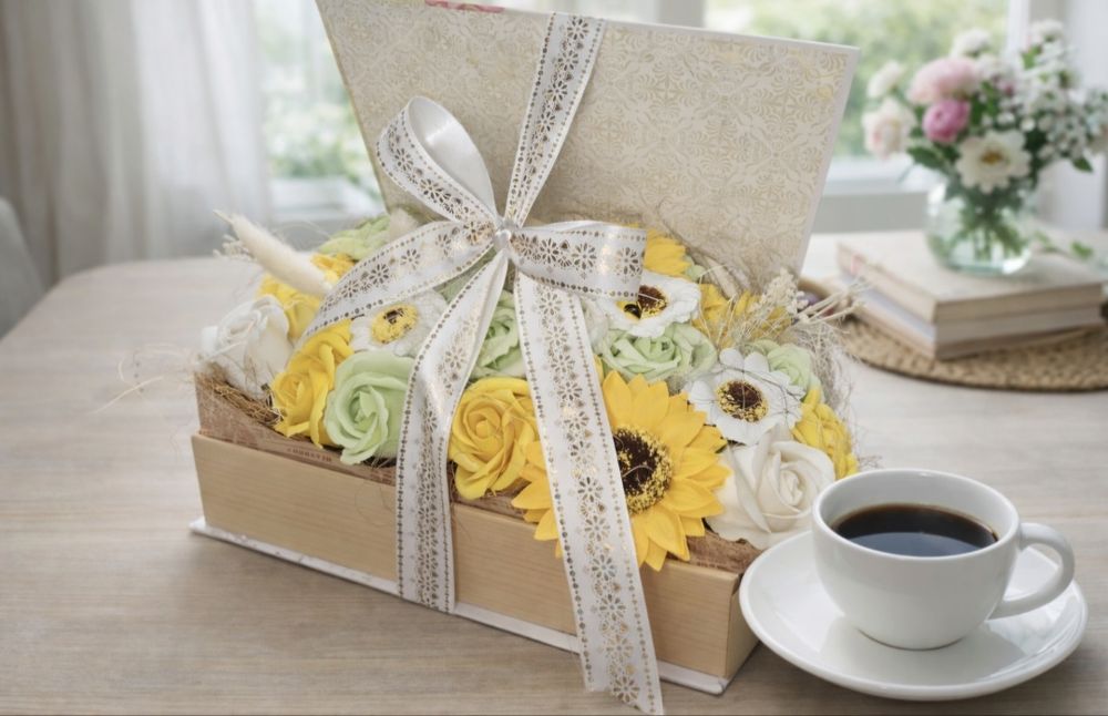 Aranjamente flori de săpun .CADOUL IDEAL