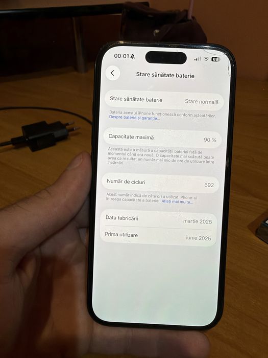 Iphone 16 negru 128 GB